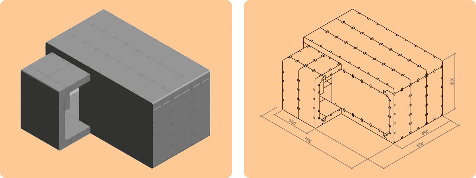 Anti-radiation shelter ARCA MAX 6.0 up to 30 persons