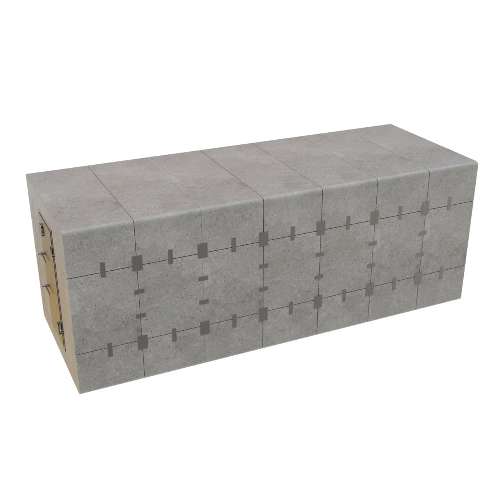 Anti-radiation shelter ARCA NOVA 3.2 · 15 persons with internal vestibules